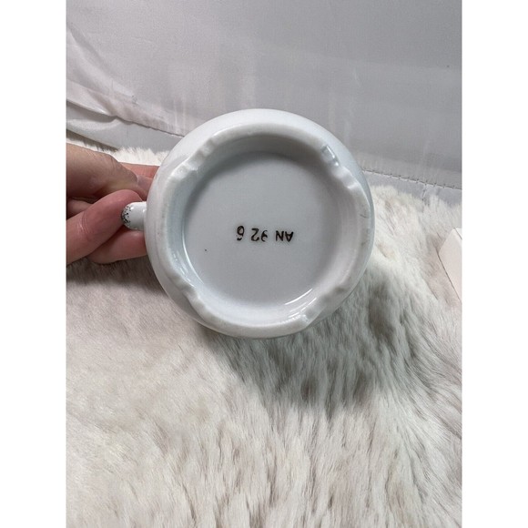 Vtg Norcrest 25th Anniversary Sugar &Creamer Set AN-926 Blue Bells/silver Japan - Picture 4 of 8